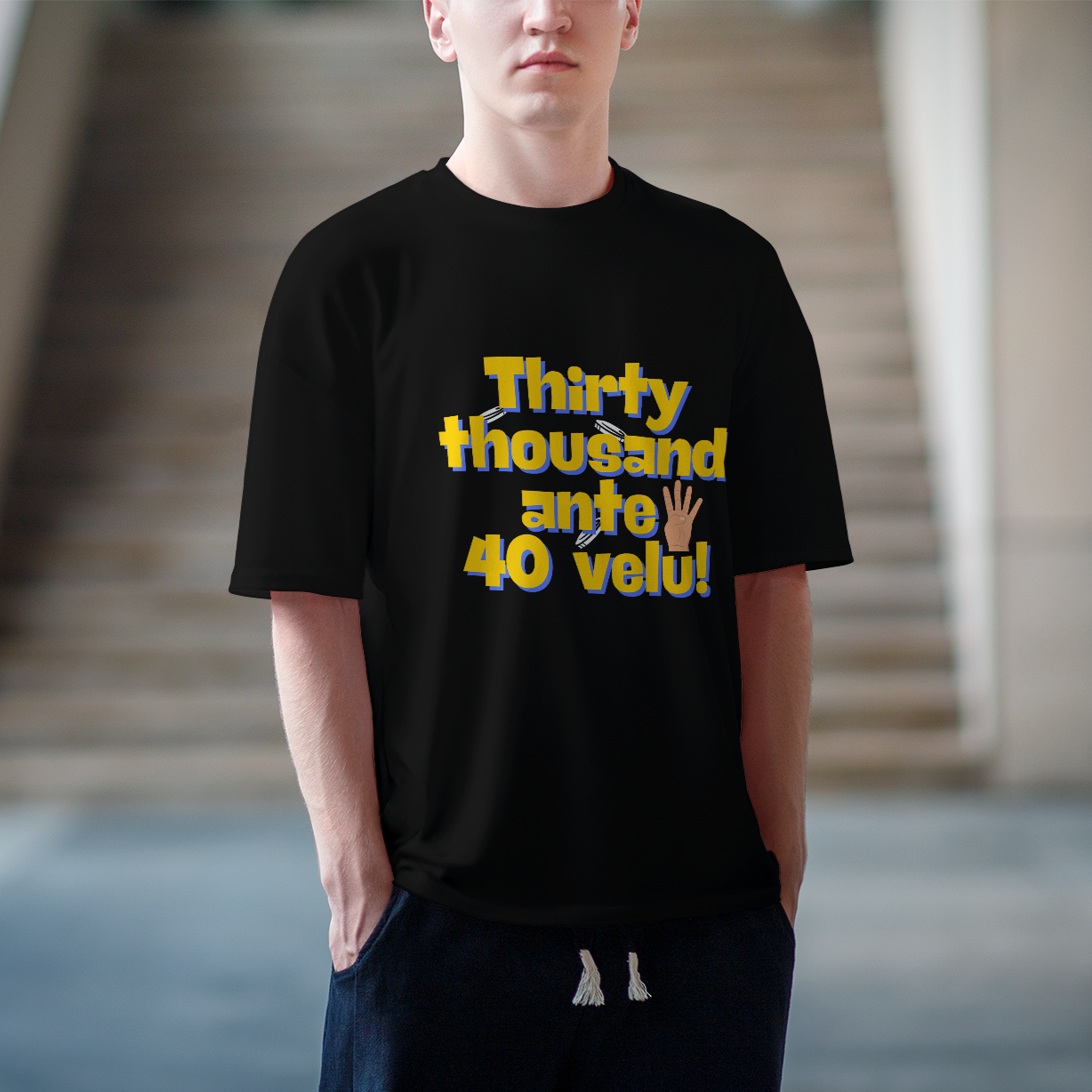 Thirty thousand ante Oversize T-shirt