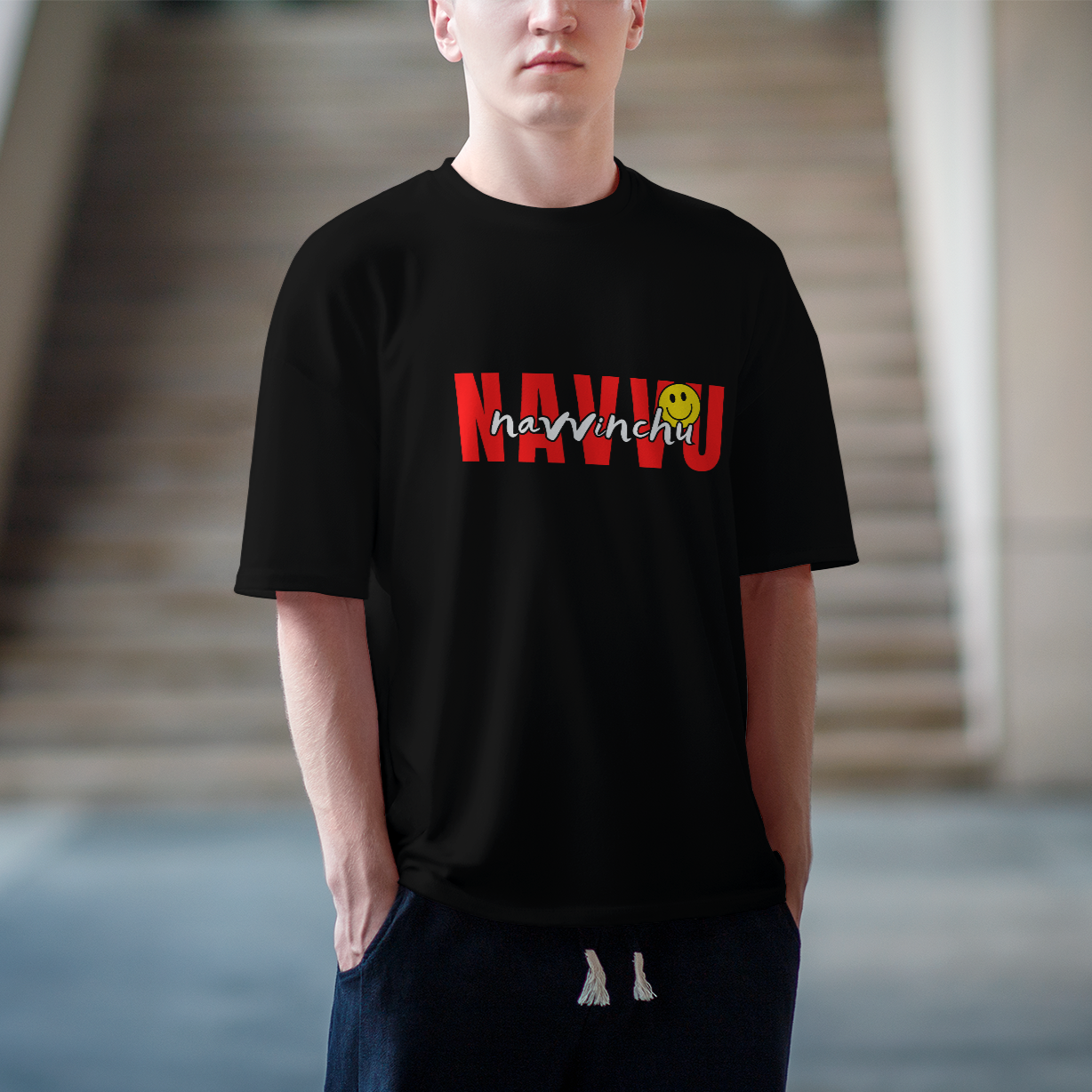 Navvu navvinchu Oversized T-Shirt