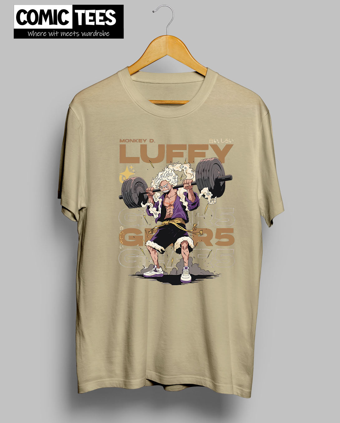 Luffy D Gear 5 Gym T-Shirt