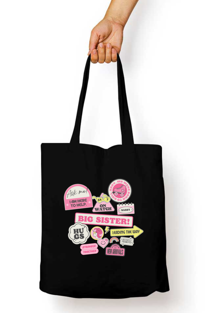 Big Sister Tote bag with Zipper