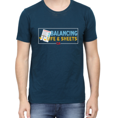 Balancing Life and Sheets Unisex Tshirt