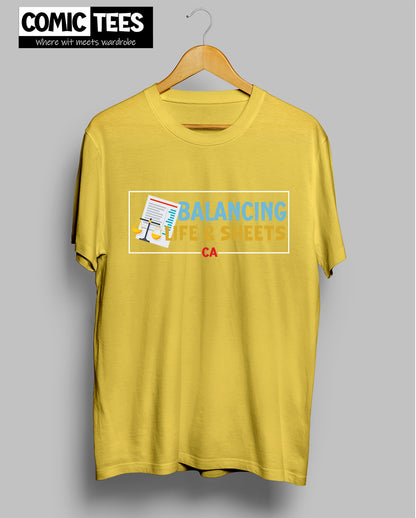 Balancing Life and Sheets Unisex Tshirt