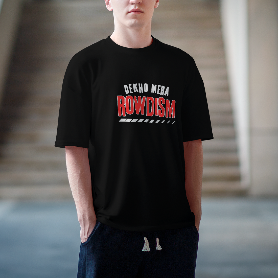 Dekho Mera Rowdism Oversize T-shirt – Comic Tees