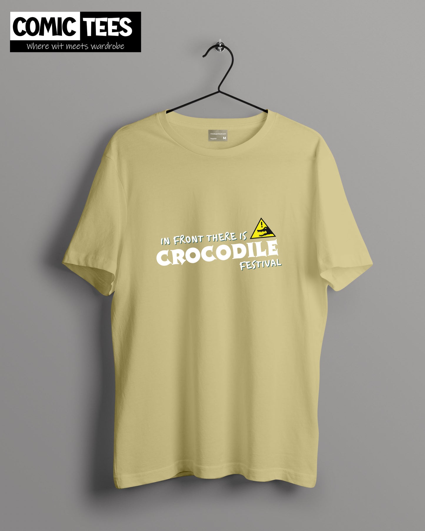 Infront there is a Crocodile festival Oversize T-Shirt