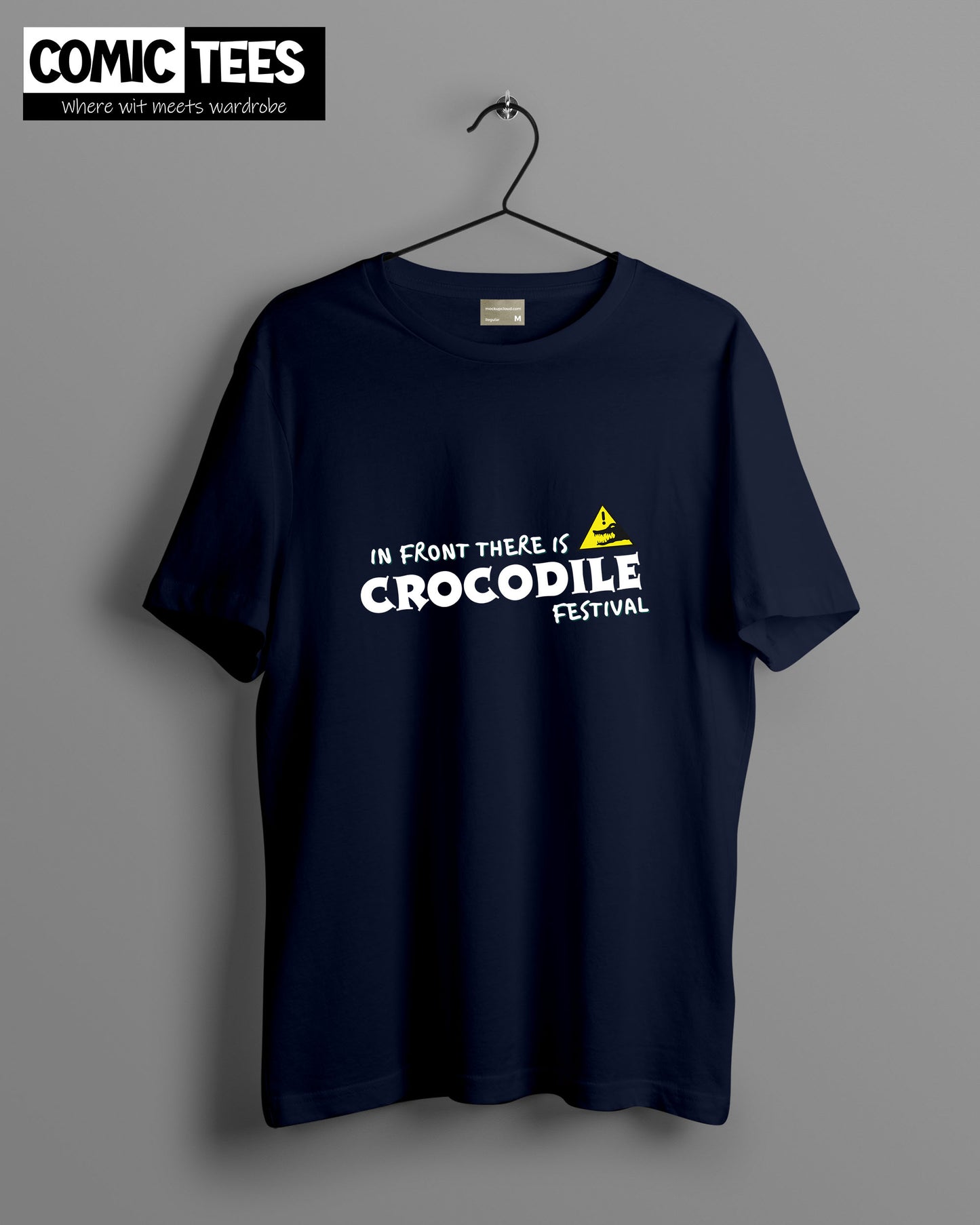 Infront there is a Crocodile festival Oversize T-Shirt