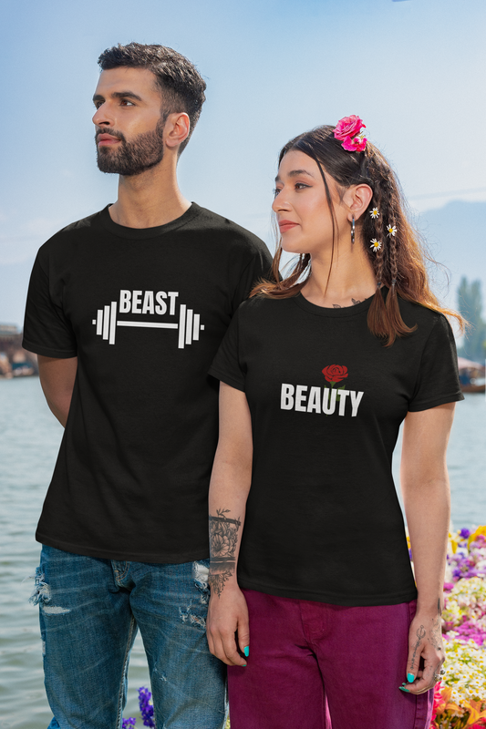 Beauty and Beast couple tshirts