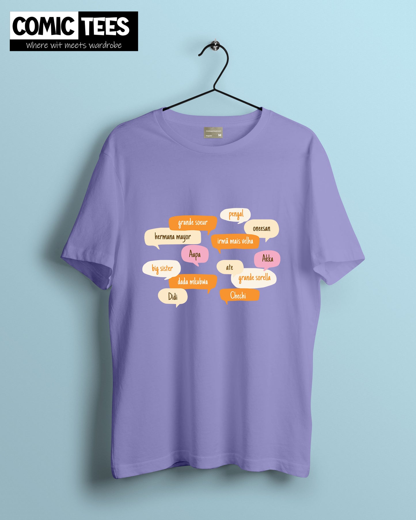 Sister in Different Languages Oversize T-shirt