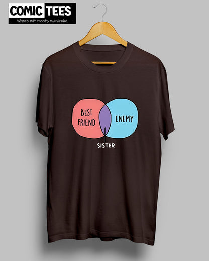 Sister Venn Diagram T-shirt
